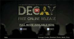 Desktop Screenshot of decayfilm.com