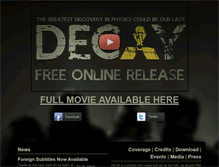 Tablet Screenshot of decayfilm.com